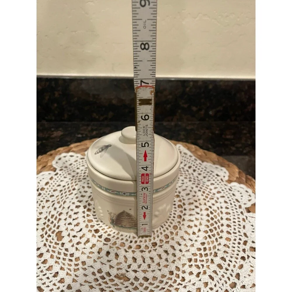 Pfaltzgraff Naturewood cotton ball container